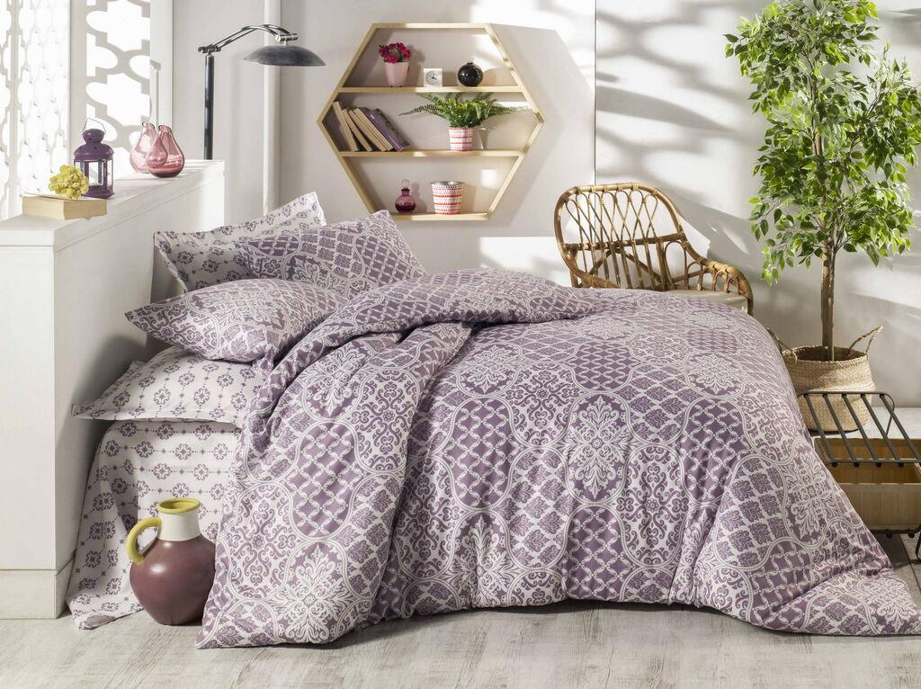 L'essentiel Maison Donjette set posteljine, 160x240 cm, ljubičasta