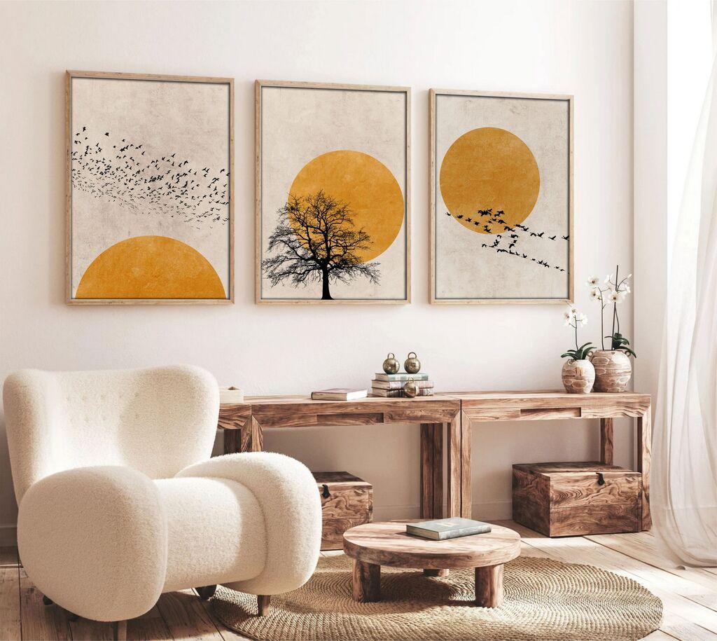 Wallity Dekorativna slika Huhu147, 20x30cm, 3 dela