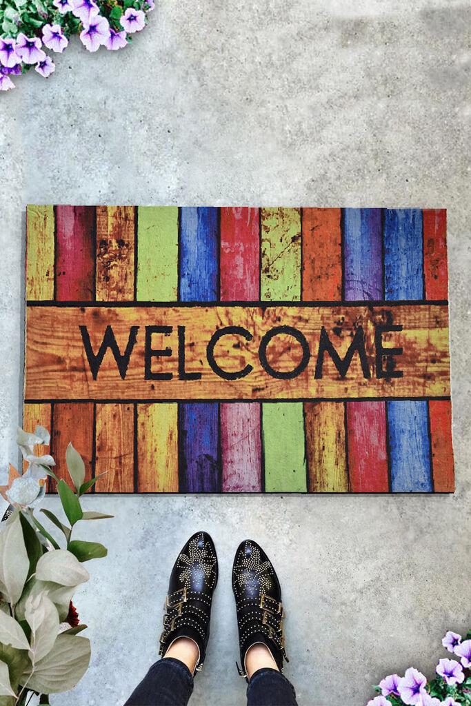 Conceptum Hypnose otirač za vrata u boji Welcome, 40x60 cm, šareni
