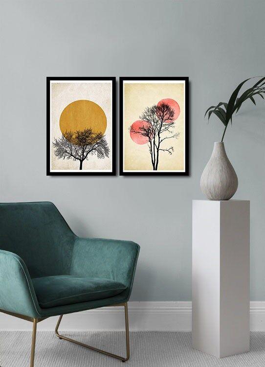 Wallity 2PSCTCIZ 007 Dekorativna slika, 2 komada, 36x51cm