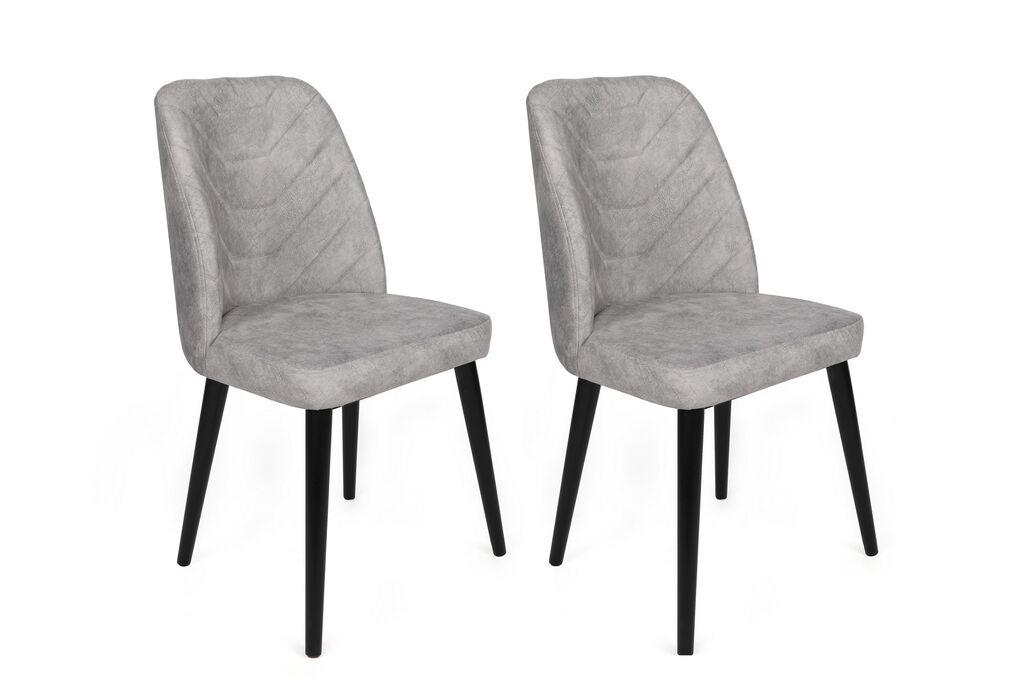 Hanah Home Set trpezarijskih stolica Dallas 524 V2, 2 dijela, siva
