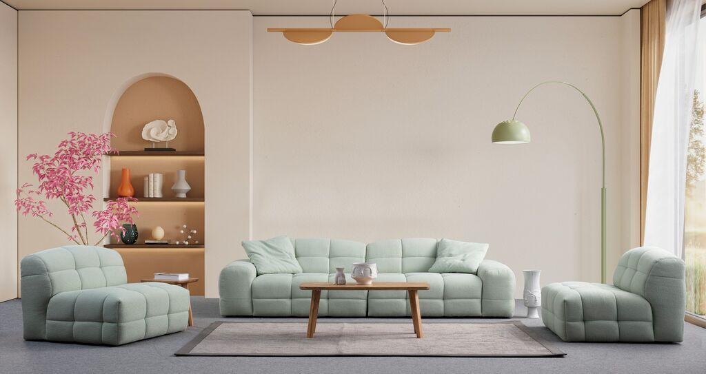 Atelier del Sofa Fotelja Pescara O1, 108 x 108 x 83 cm, Menta