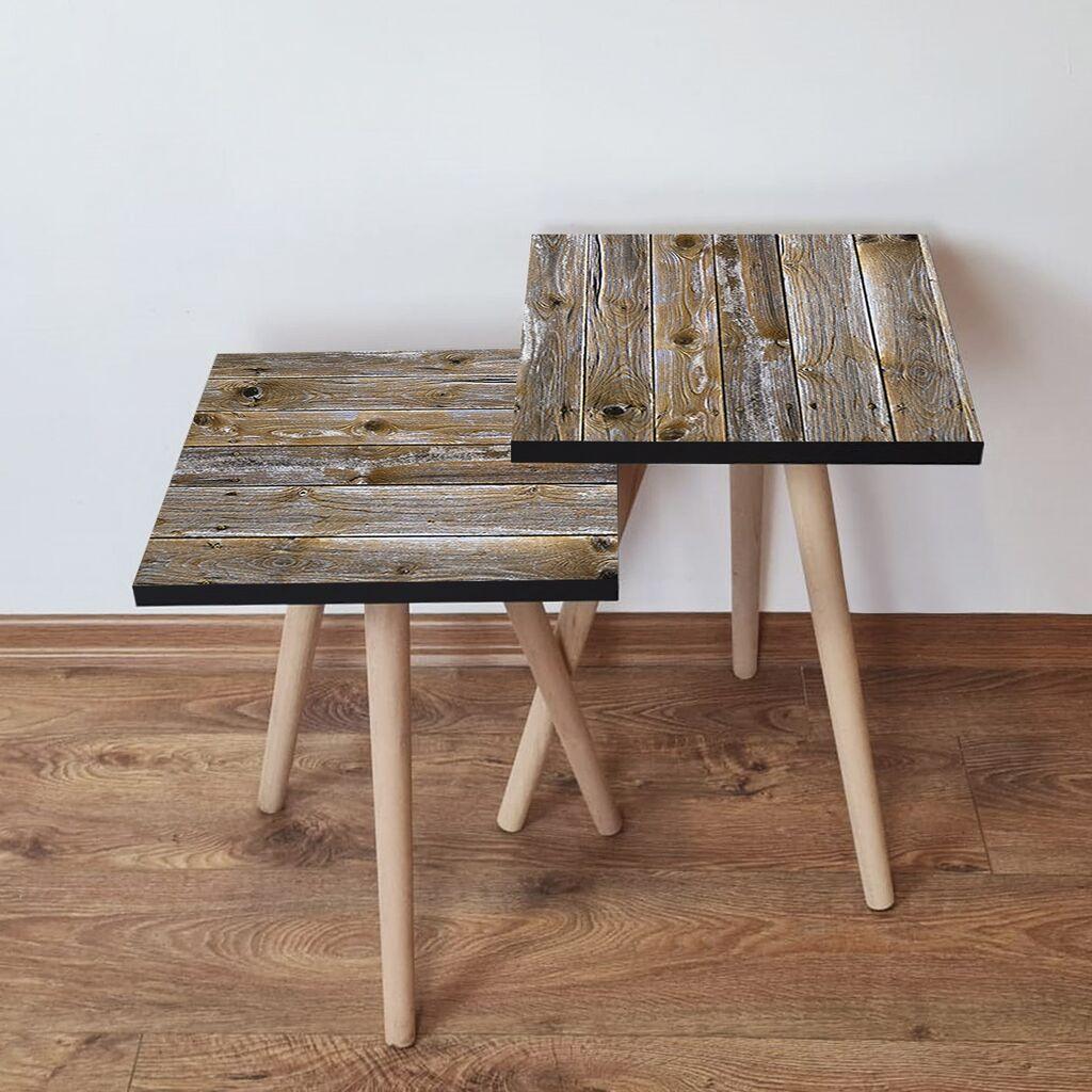 Hanah Home set stolića za kafu 2Shp369, 2 dijela, šareni