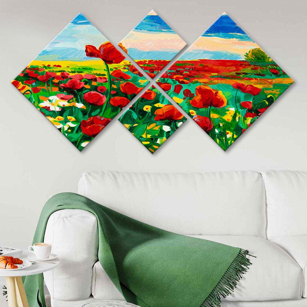 Wallity Slika 4MDF18370705, 60x115 cm, 4 dela