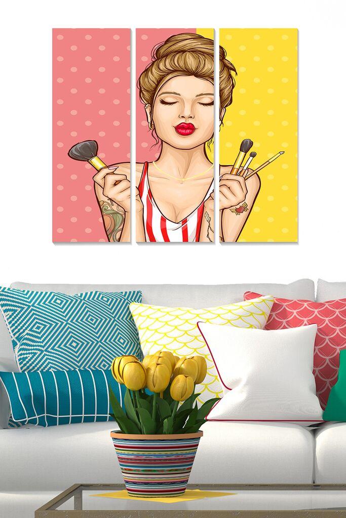 Wallity Slika MDFMK3414, 70x50 cm, 3 dela