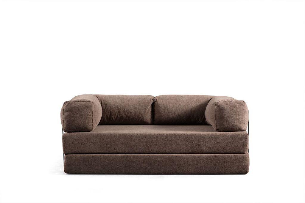 Atelier del Sofa Dvosjed Via Con, 200x100x80 cm, Smeđa boja