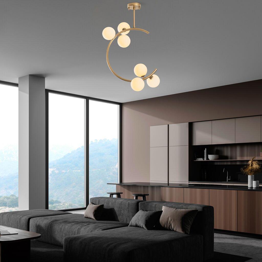 Opviq Luster Luminar-14126, 50x30x65cm, IP20, zlatno-žuta boja