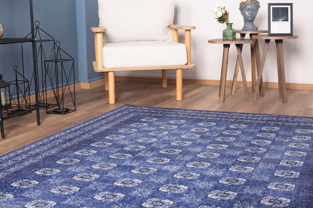 Conceptum Hypnose tepih Blues Chenille 277, 75x150cm, tamnoplava