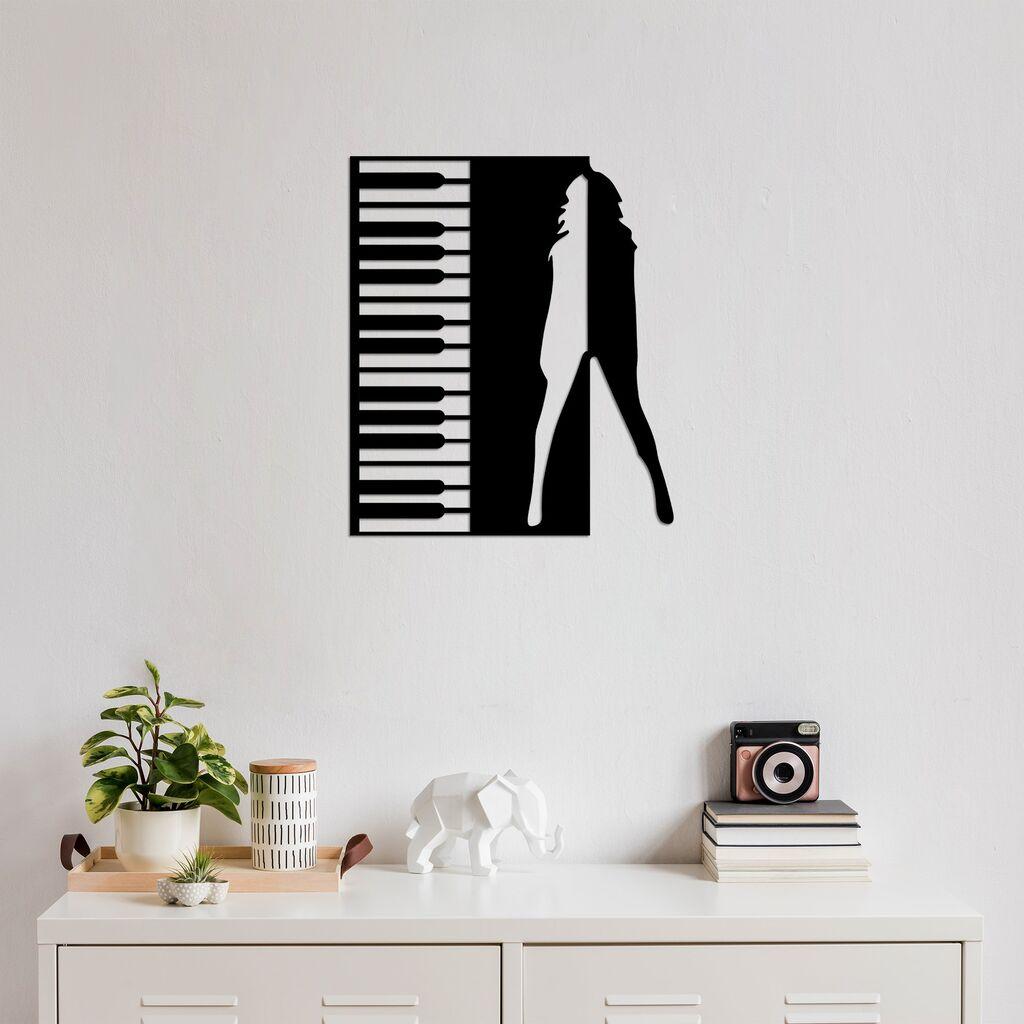 Wallity Zidna dekoracija Dance, 60 x 70 cm,  Crna