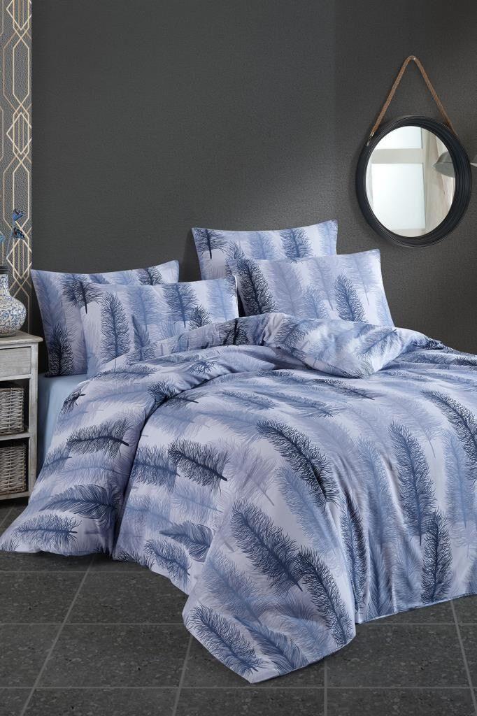 L'essentiel Maison set posteljine Alen, 200x220cm, plavo-tamno plava