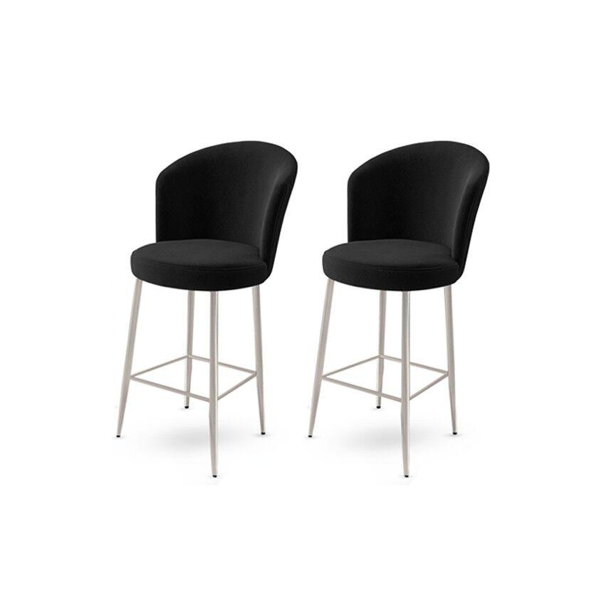 Hanah Home Set barskih stolica Fora, 2 dijela, Crna