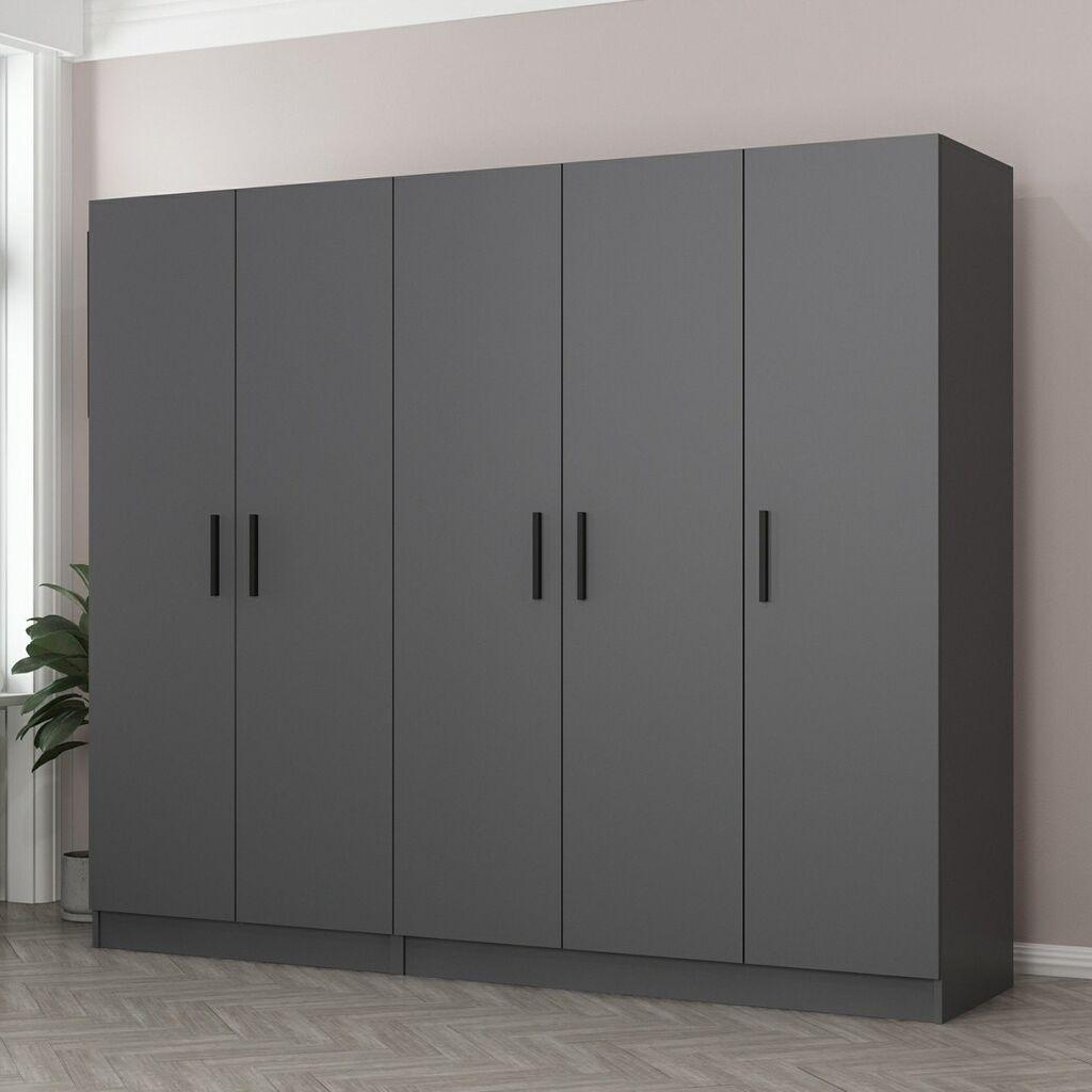 Hanah Home Ormar Kale-4975, 225x190x52 cm, Antracit