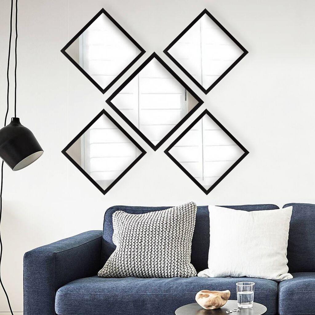 Wallity Set ogledala SETAYNA_041, Crni
