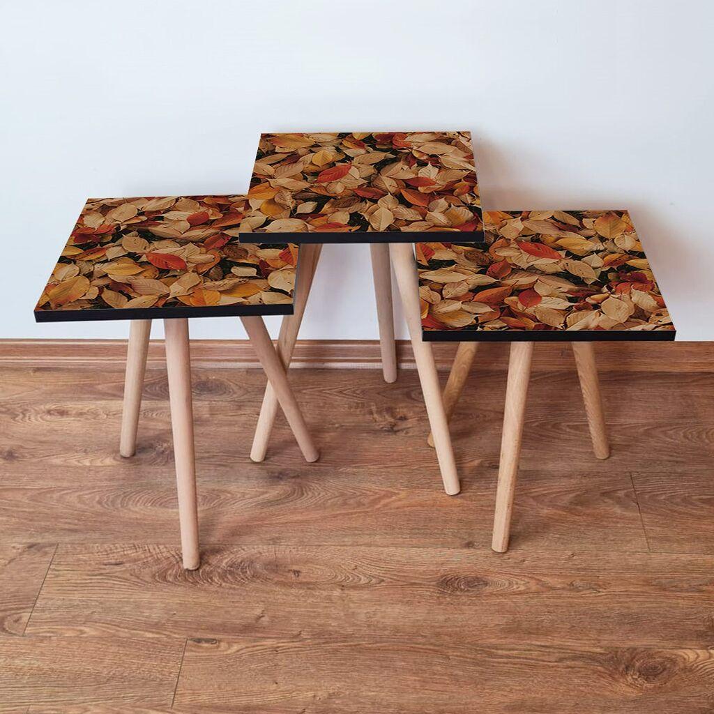 Hanah Home set stolića za kavu 3Shp350, 3 dijela, šareni