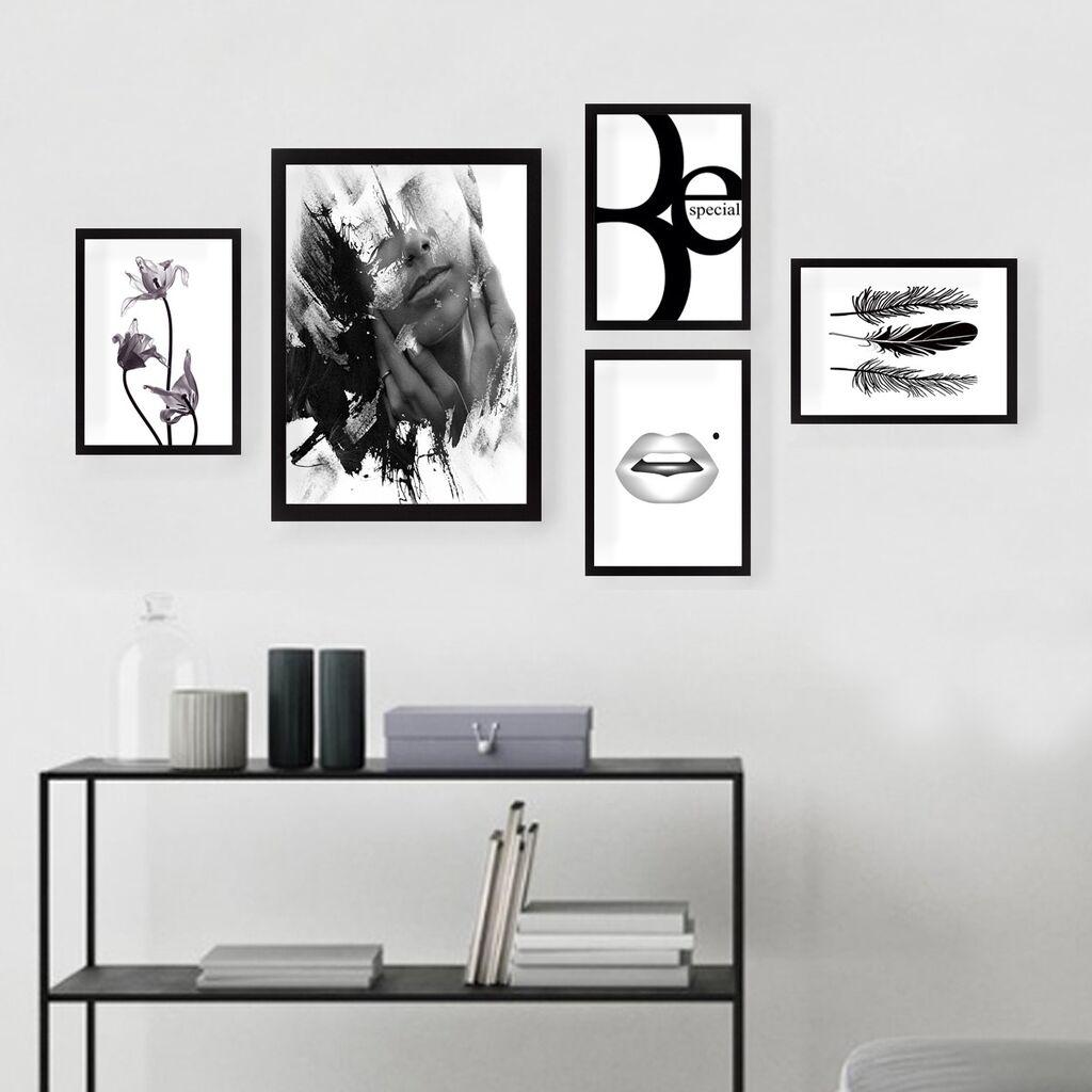 Wallity Dekorativna slika SET_026, 34x44cm, 5 dijelova