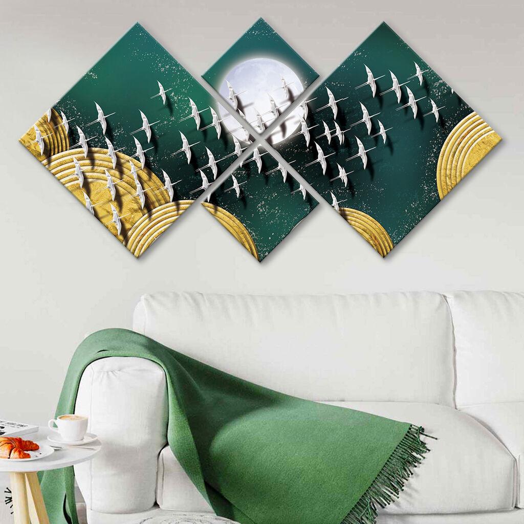 Wallity Slika 4MDF1735148039, 60x115 cm, 4 dela