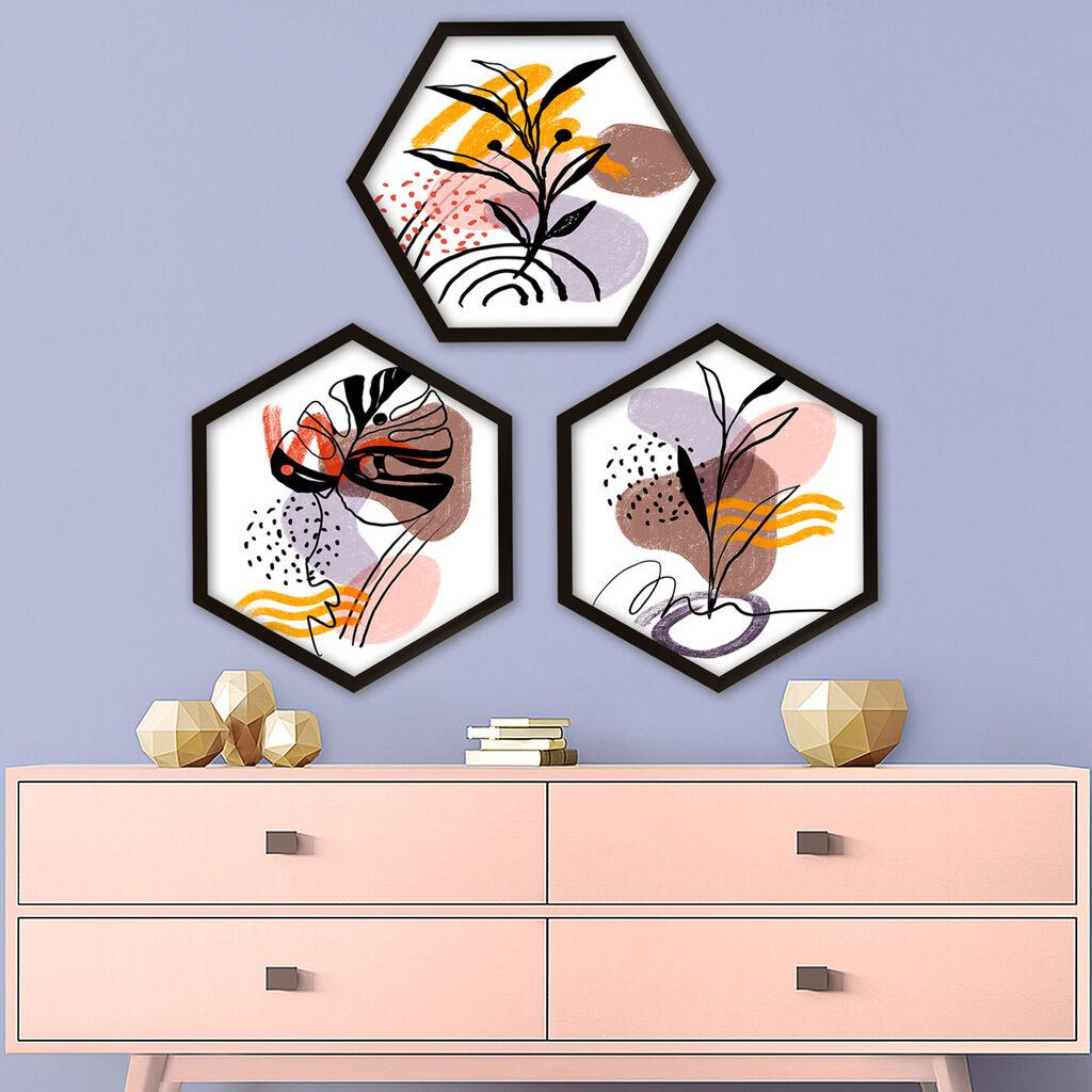Wallity Uramljena slika 6GEN1954451, 35x35 cm, 3 dela