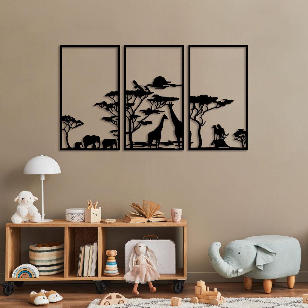 Wallity Zidna dekoracija Serengeti-316, Crna