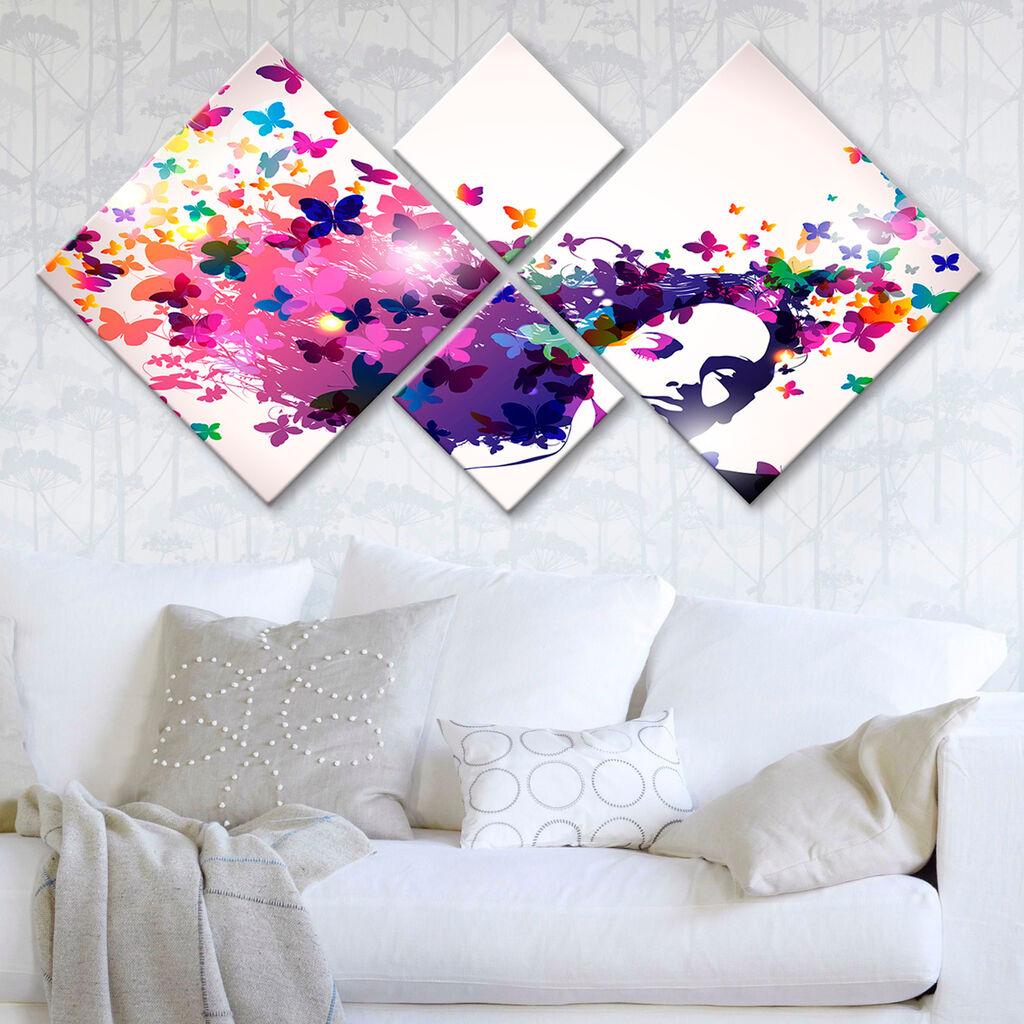 Wallity Slika 4MDF9435306, 60x115 cm, 4 dela