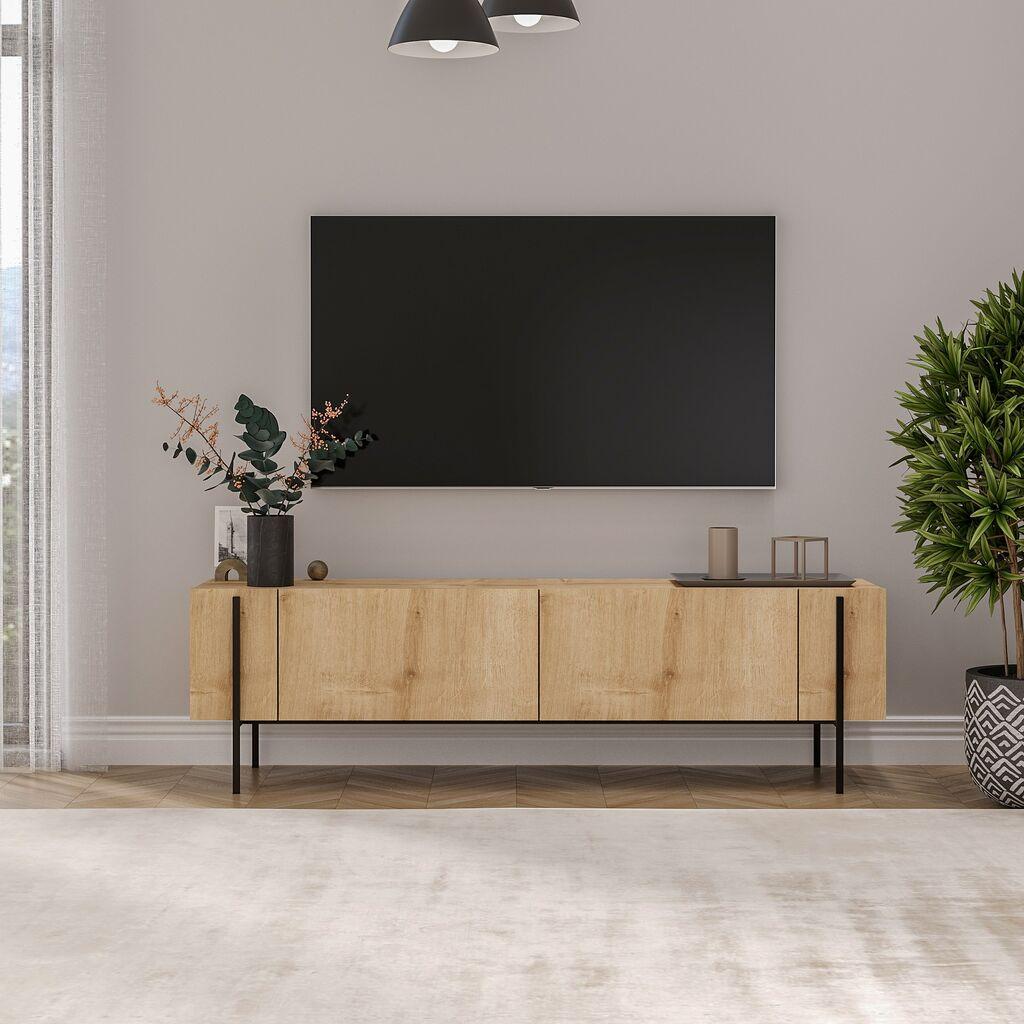Hanah TV komoda Herman, 160x45,6x31,4 cm, Hrast