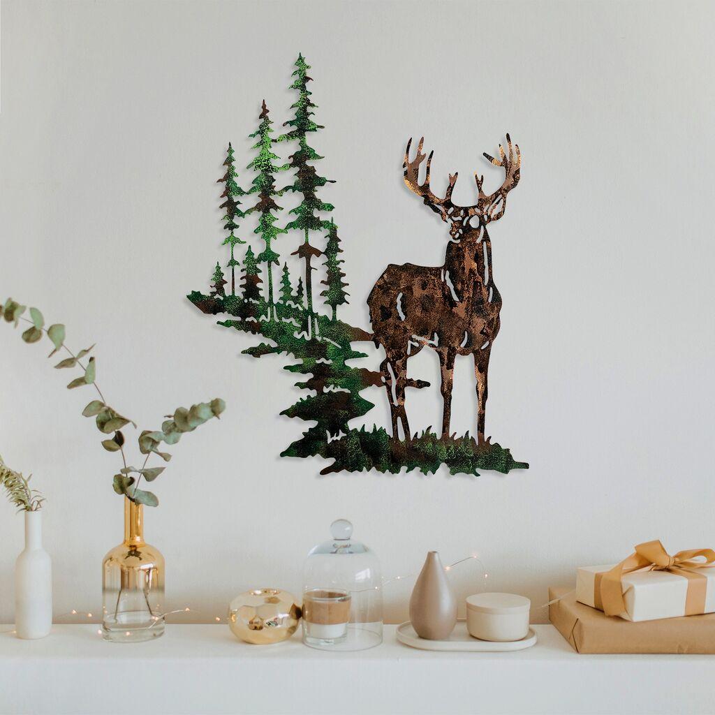 Wallity 930DYU1216 Zidna dekoracija Deer 2, 65x79cm