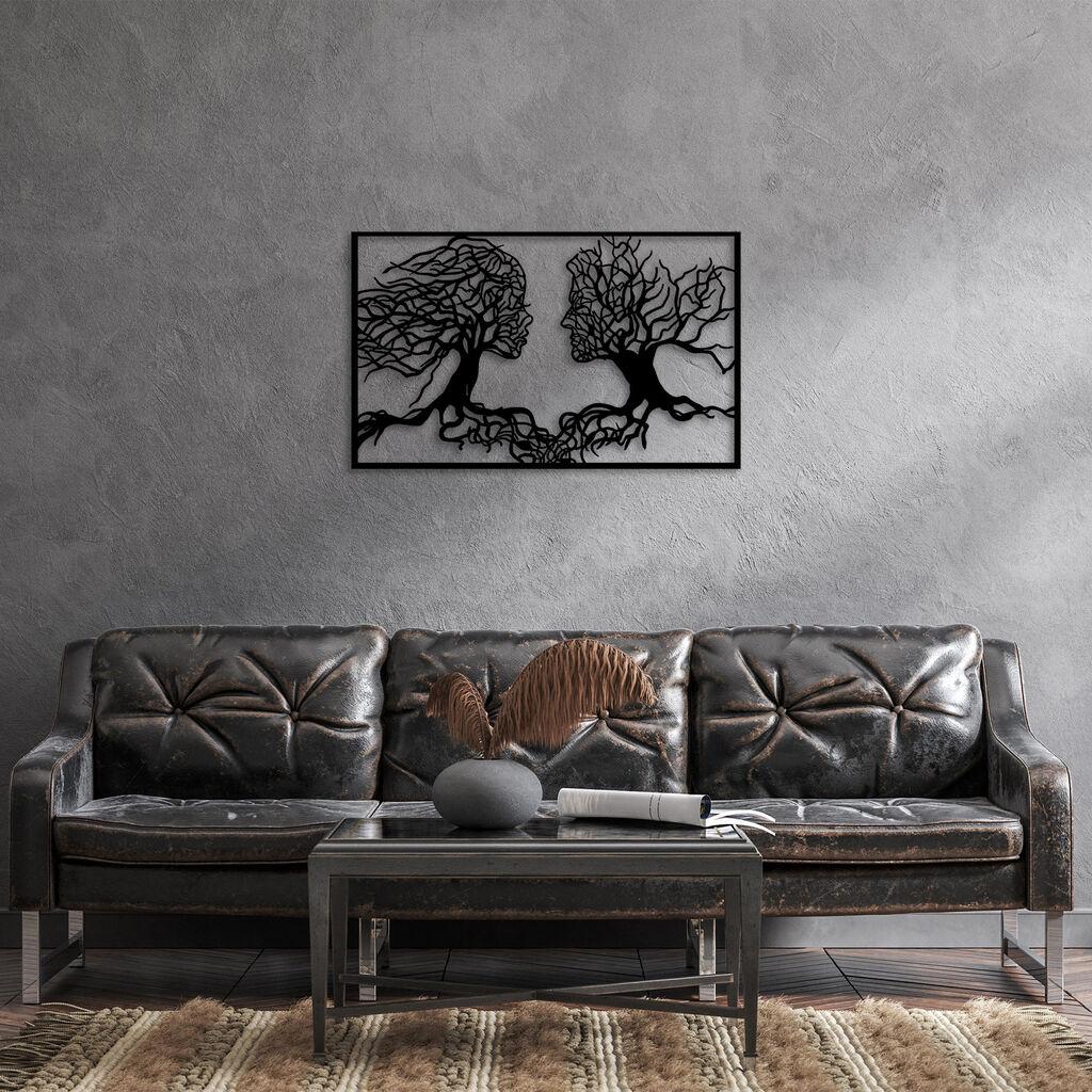 Wallity Zidna dekoracija Love - 260, 58 x 95 cm,  Crna