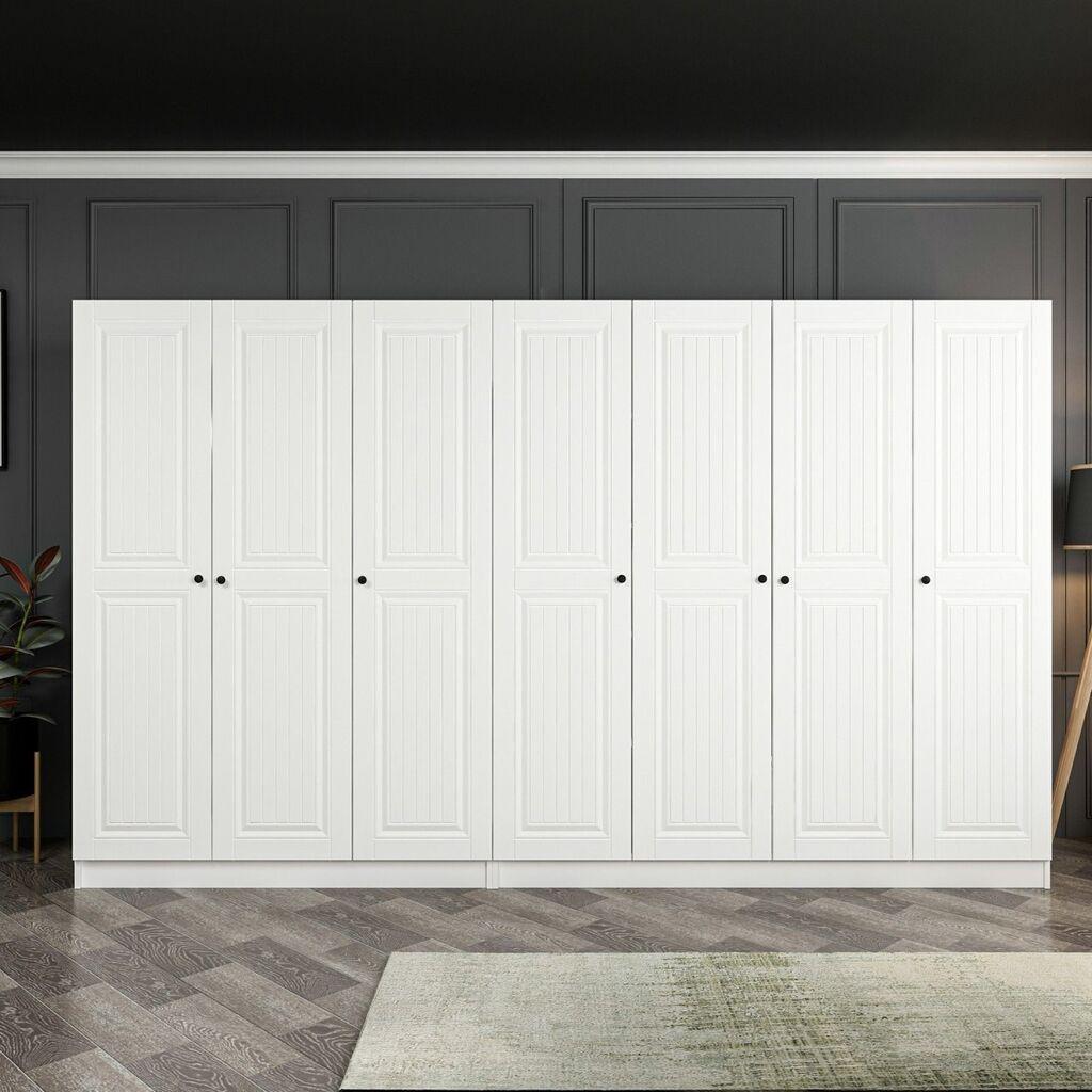 Hanah Home Kale Mebran 4013 Ormar, 315x190x52cm, Bijeli