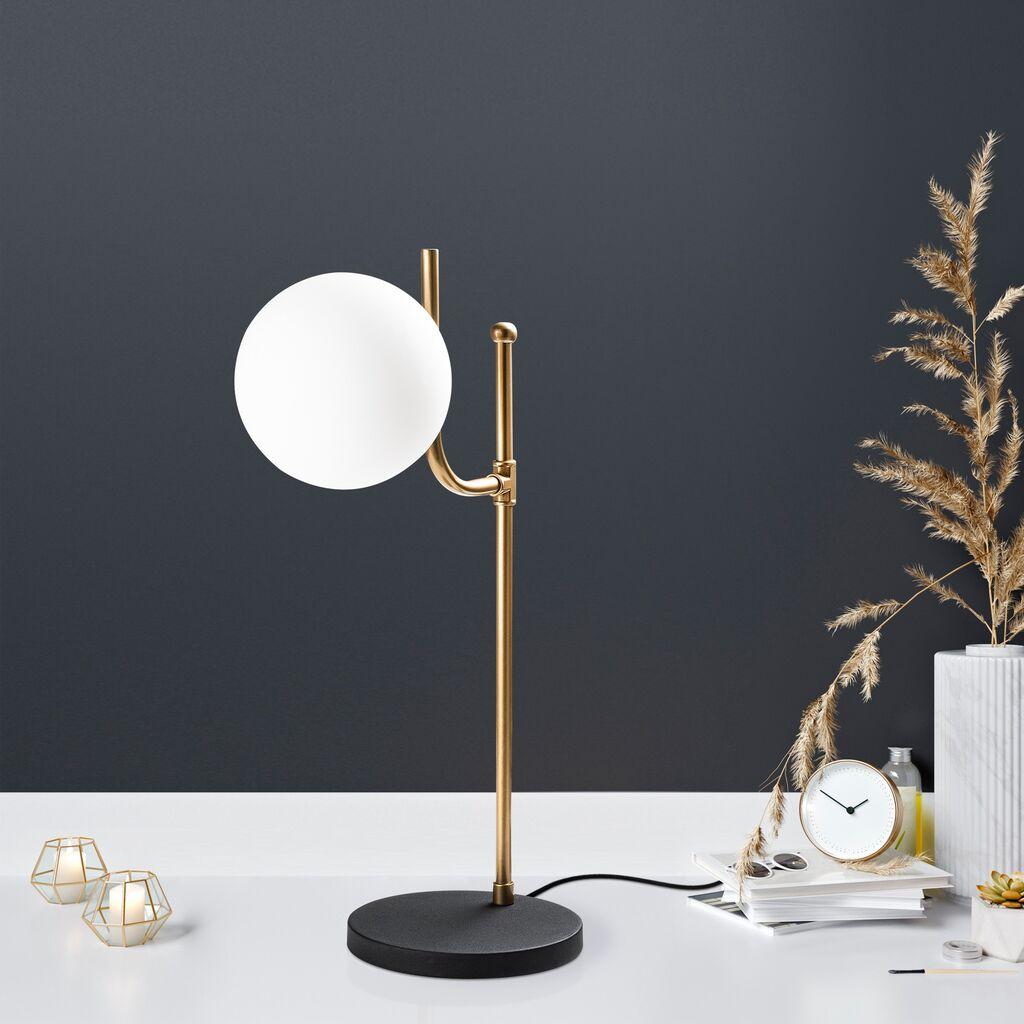 Opviq stolna lampa, crna