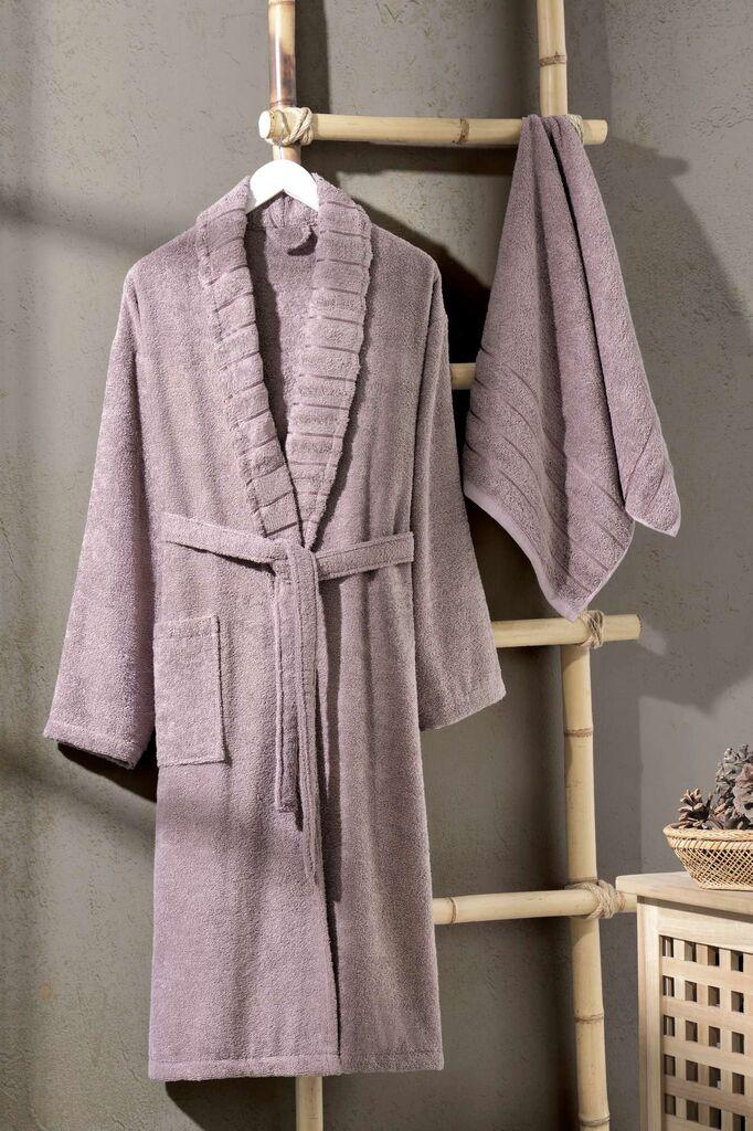 L'essentiel Maison Set Bademantil sa ručnikom Carla, ljubičasta