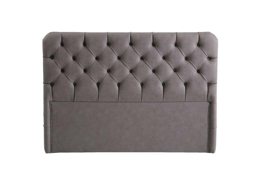 Hanah Home Uzglavlje kreveta Samira, 190x130x12 cm, Siva