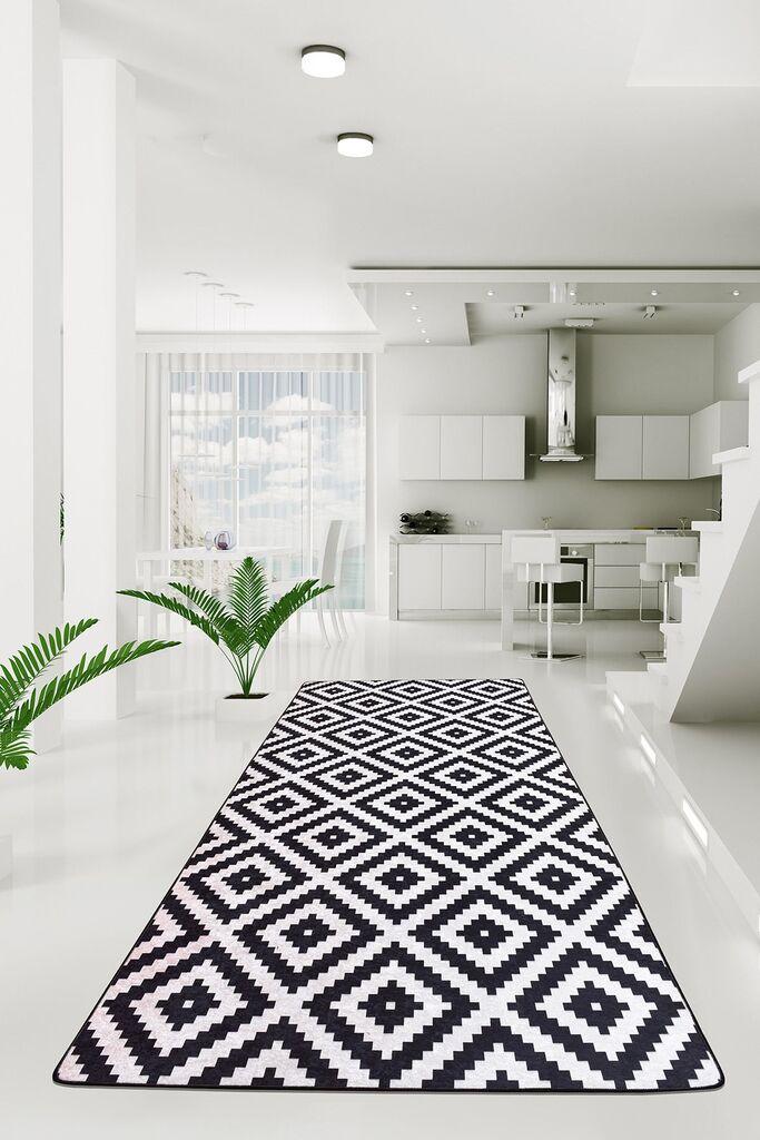 Conceptum Hypnose tepih, 80x300cm, crno-bijeli
