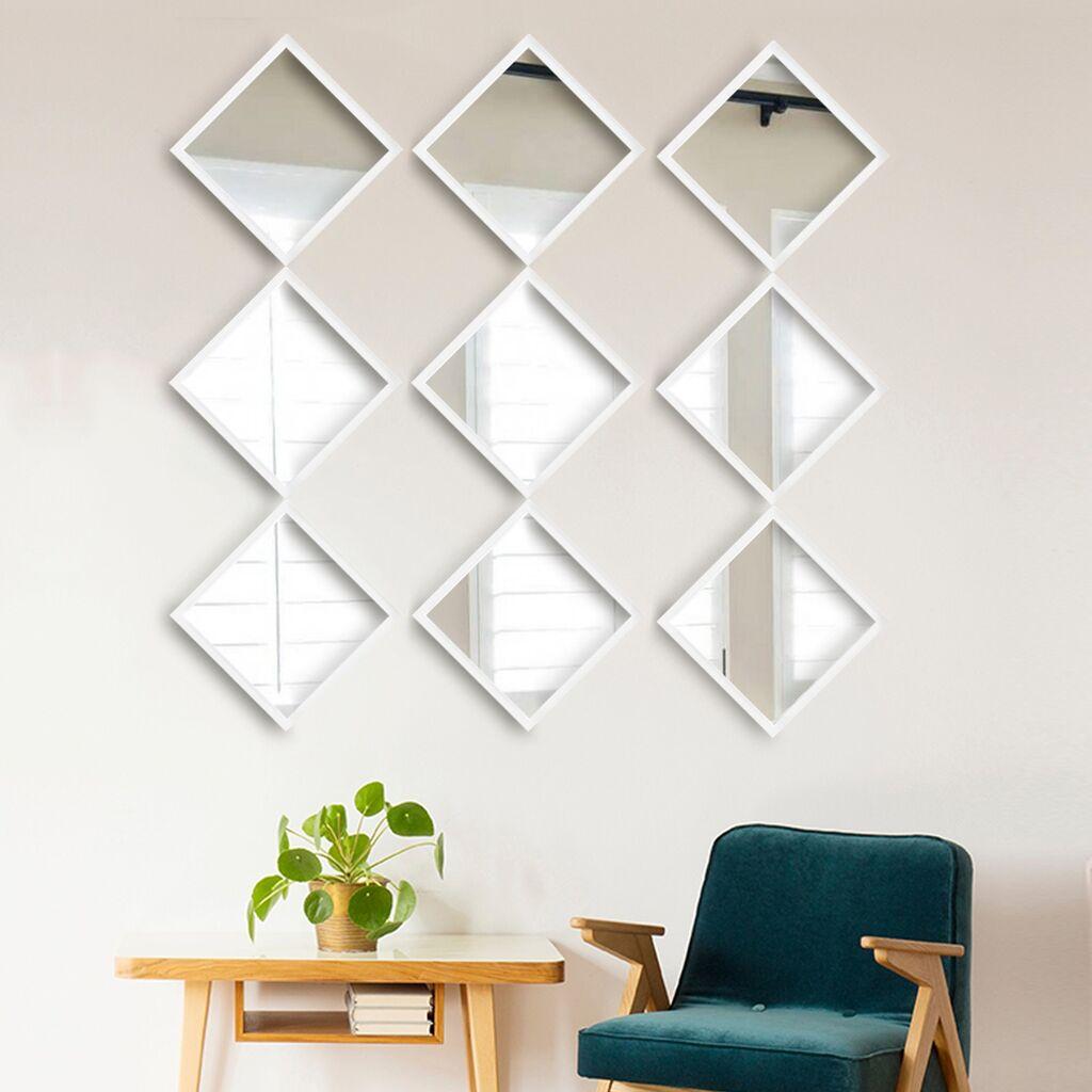 Wallity Set ogledala SETAYNA_033, Bijeli