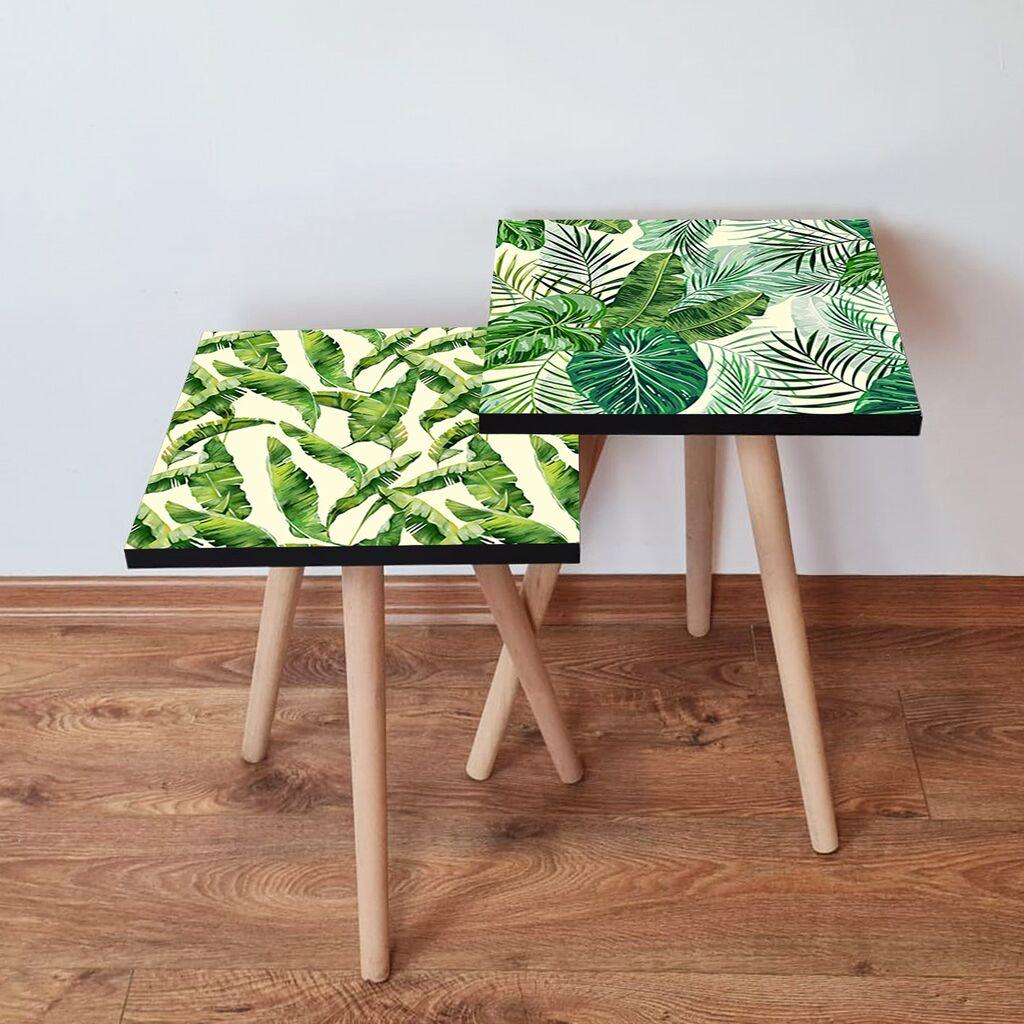 Hanah Home set stolića za kafu 2Shp264, 2 dijela, šareni