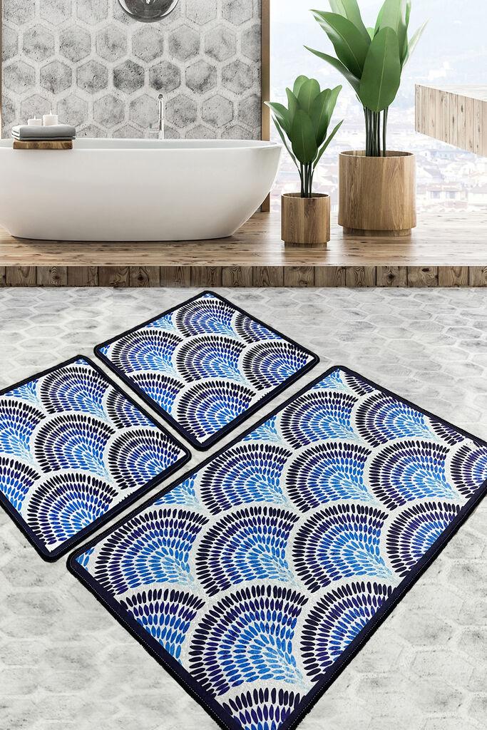 L'essentiel Maison Set od 3 kupaonska tepiha Colorful