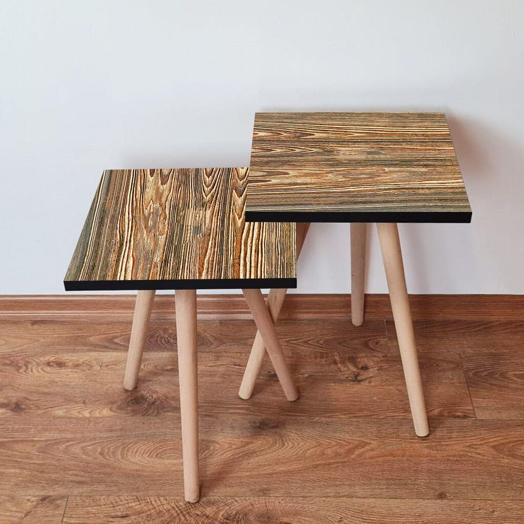 Hanah Home set stolića za kafu 2Shp408, 2 dijela, šareni