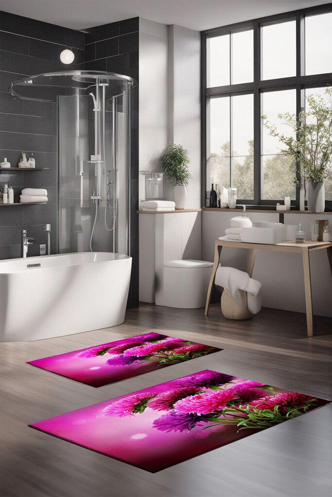 L'essentiel Maison Set tepiha za kupatilo CT-5127, 2 komada, roze