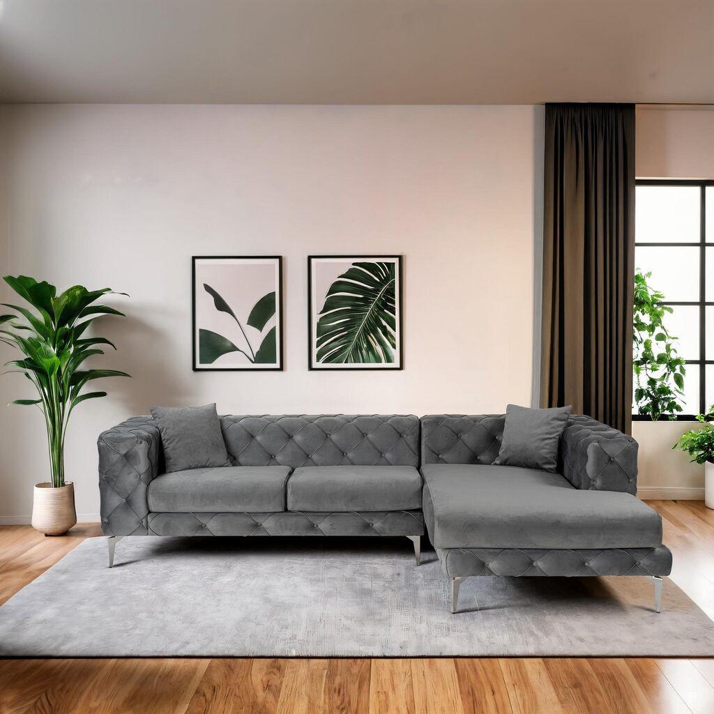 Atelier del Sofa Kutna sofa Como Eco, 270x180x72 cm, Antracit