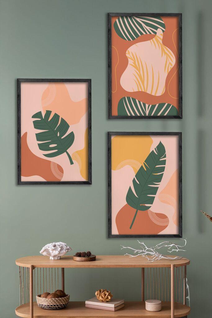 Wallity Slika Ersy3Syhcrv10, 3 dela, 34 x 49 cm