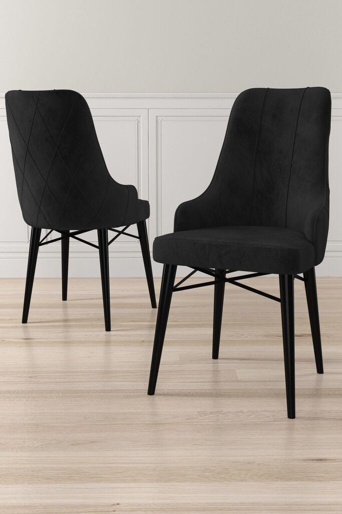 Hanah Home set stolica Neta, 46x95x42 cm, 6 dijelova, crna