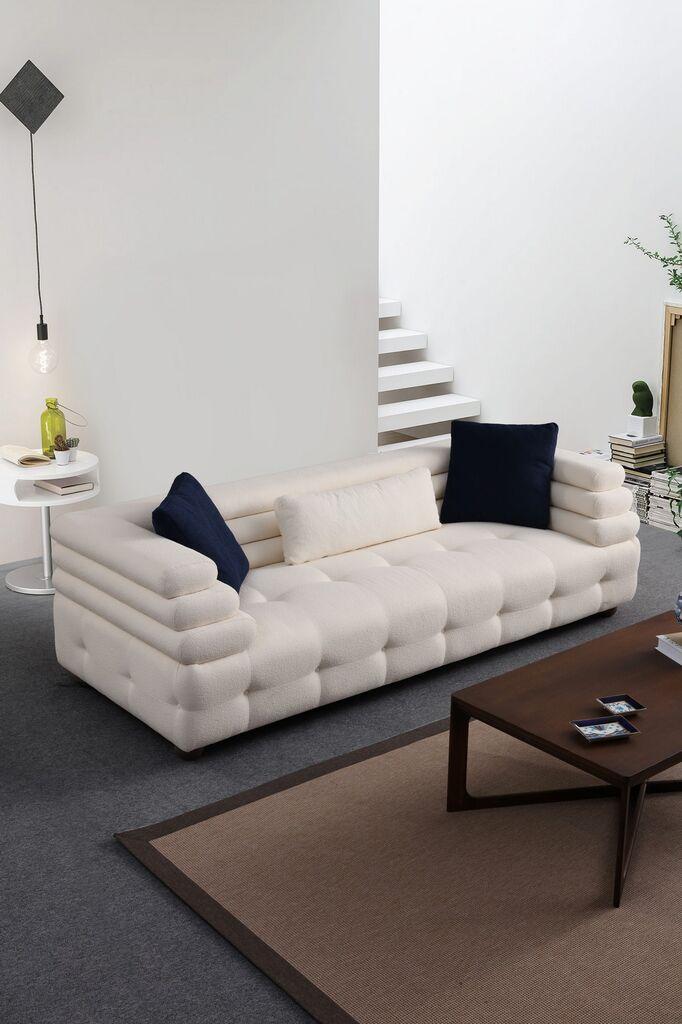 Atelier del Sofa Trosed Boston 3, 255x102x75 cm, Bijela