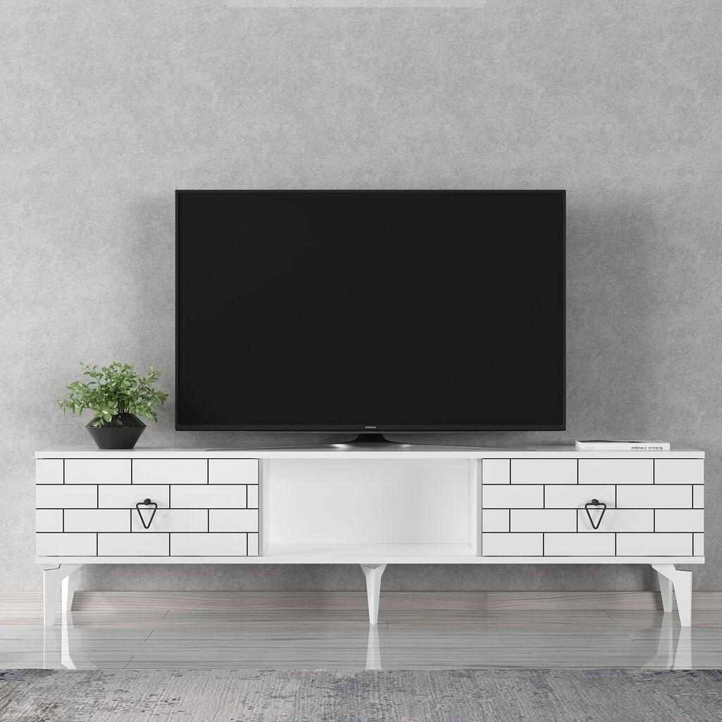 Hanah Kućna TV komoda Varna, 150x44,6x29,6 cm, Bijela
