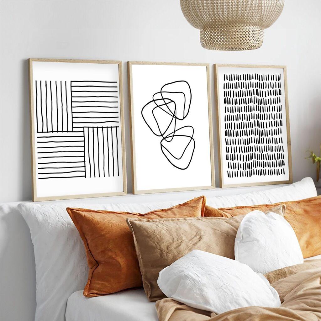 Wallity Uramljena slika Huhu239, 20x30 cm , 3 dela
