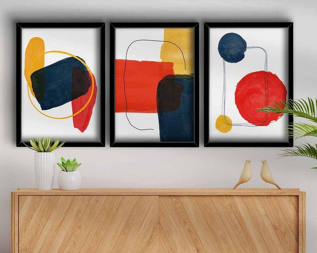 Wallity 3P3853NISCT 005 Dekorativna slika, 3 komada, 38x53cm