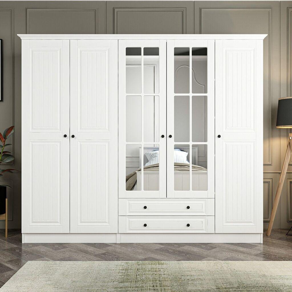 Hanah Home Kale 4018 Ormar, 225x190x52cm, Bijeli