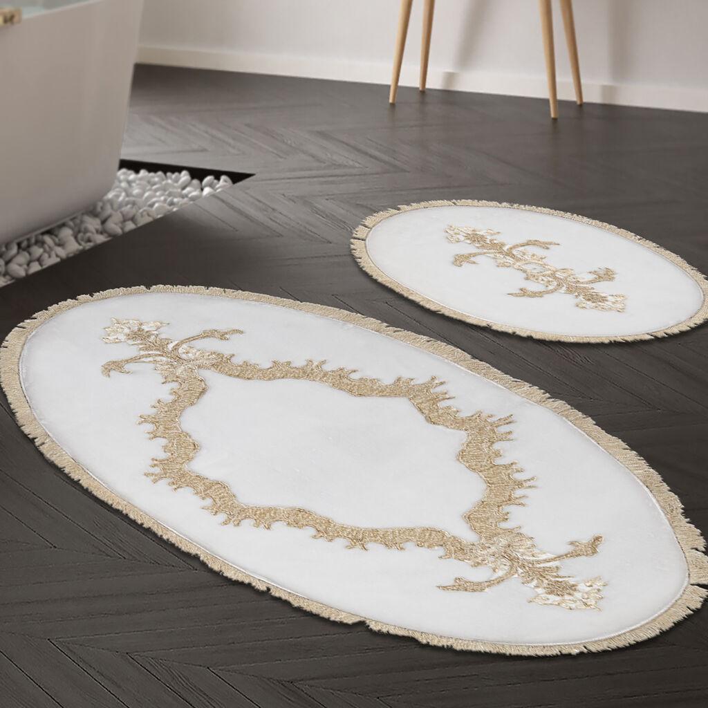 L'essentiel Maison Set od 2 tepiha za kupatilo, krem ​​boje