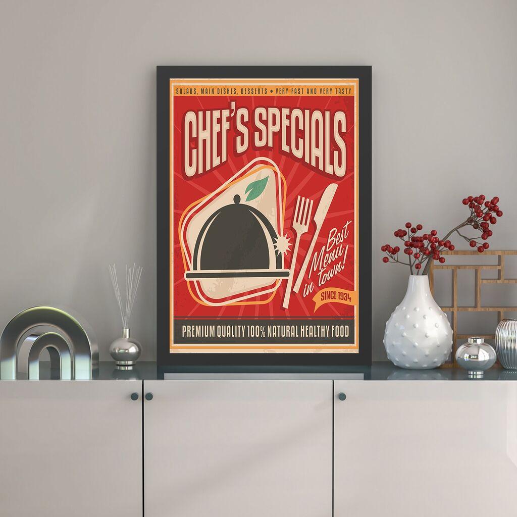 Wallity Uramljena slika Chef's Special, 35x45 cm
