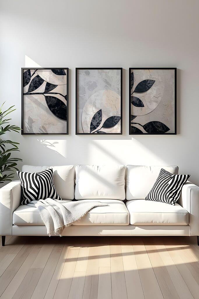 Wallity Uramljena slika Huhu466S, 50x70 cm , 3 dela