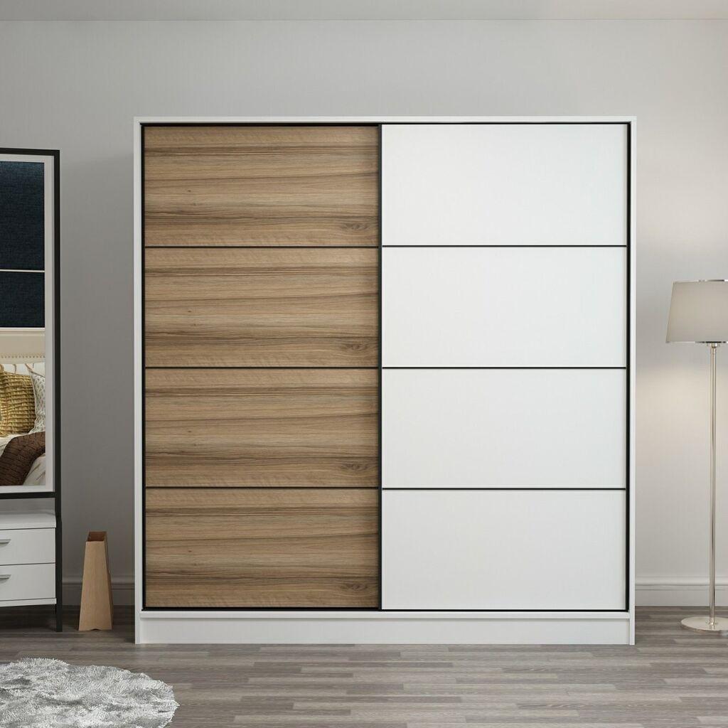 Hanah Home Ormar Kale-3971, 180x210x52 cm, Hrast-bijela