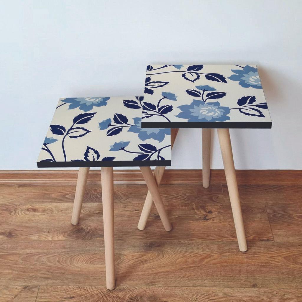 Hanah Home set stolića za kafu 2Shp193, 2 dijela, šareni