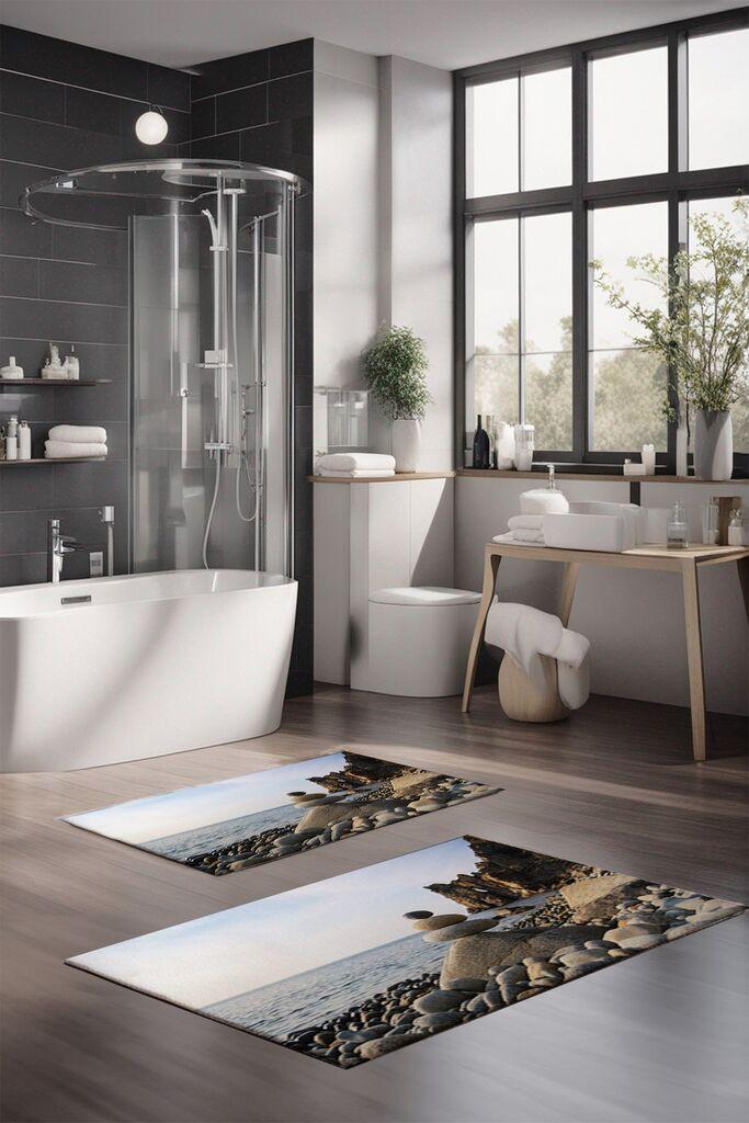 L'essentiel Maison Set prostirki za kupatilo CT-5106, 2 komada, šarene boje